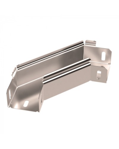 Угол горизонтальный 90 градусов Стандарт INOX (AISI 409) 50х50 Промрукав (PR16.3553) в Чебоксарах Аксессуары для лотков Pintop.ru