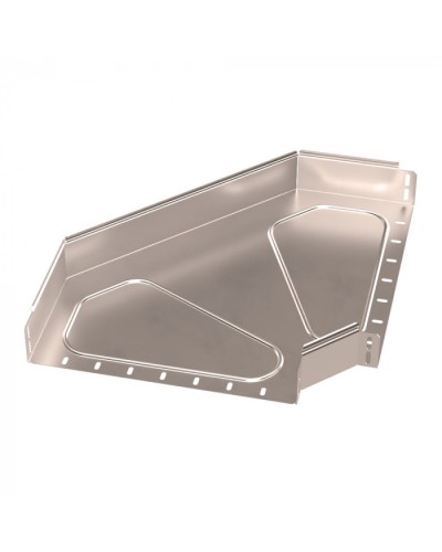 Угол горизонтальный 90 градусов Стандарт INOX (AISI 409) 400х80 Промрукав (PR16.3567) в Чебоксарах Аксессуары для лотков Pintop.ru