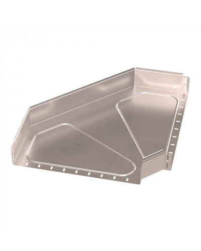 Угол горизонтальный 90 градусов Стандарт INOX (AISI 409) 500х100 Промрукав (PR16.3571) в Чебоксарах Аксессуары для лотков Pintop.ru