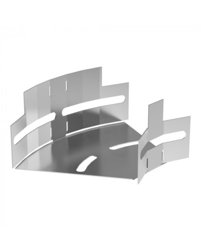 Угол горизонтальный изменяемый 0-45 градусов Стандарт INOX (AISI 304) 100х50 Промрукав (PR16.3584) в Чебоксарах Аксессуары для лотков Pintop.ru