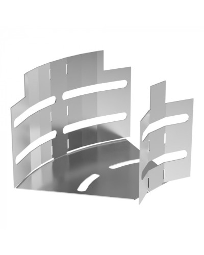 Угол горизонтальный изменяемый 0-45 градусов Стандарт INOX (AISI 304) 100х80 Промрукав (PR16.3585) в Чебоксарах Аксессуары для лотков Pintop.ru