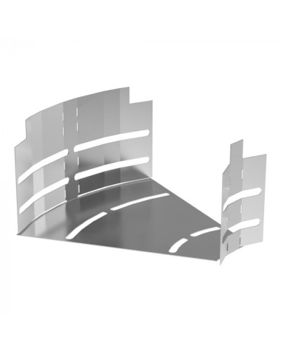 Угол горизонтальный изменяемый 0-45 градусов Стандарт INOX (AISI 304) 200х100 Промрукав (PR16.3592) в Чебоксарах Аксессуары для лотков Pintop.ru