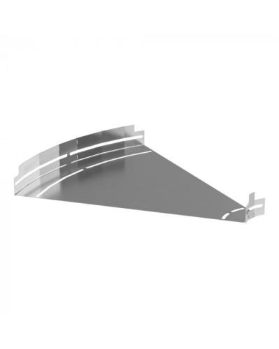 Угол горизонтальный изменяемый 0-45 градусов Стандарт INOX (AISI 304) 500х50 Промрукав (PR16.3599) в Чебоксарах Аксессуары для лотков Pintop.ru