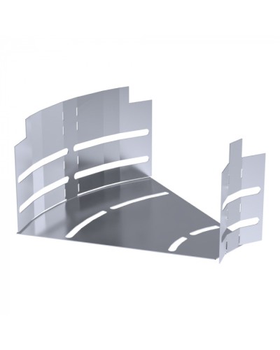 Угол горизонтальный изменяемый 0-45 градусов Стандарт INOX (AISI 316) 200х100 Промрукав (PR16.3622) в Чебоксарах Аксессуары для лотков Pintop.ru