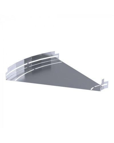 Угол горизонтальный изменяемый 0-45 градусов Стандарт INOX (AISI 316) 500х50 Промрукав (PR16.3629) в Чебоксарах Аксессуары для лотков Pintop.ru