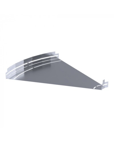 Угол горизонтальный изменяемый 0-45 градусов Стандарт INOX (AISI 316) 600х50 Промрукав (PR16.3632) в Чебоксарах Аксессуары для лотков Pintop.ru