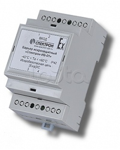 Барьер искрозащиты для цепей питания Спектрон-ИБ-01 в Чебоксарах Устройства защиты операционных процессоров (ОПС) Pintop.ru