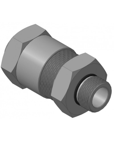 Кабельный ввод с резьбой G3/4 для прокладки кабеля в металлорукаве РЗ-ЦП-25, с уплотнением кабеля и проходным диаметром кабеля d=8-12 мм Спектрон КВМ-25/12-М-G3/4 в Чебоксарах Аксессуары для кабель-канала Pintop.ru