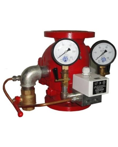 Узел управления спринклерный водозаполненный Спецавтоматика Прямоточный-100 (УУ-С100/1,6В-ВФ.04) в Чебоксарах Устройства пуска водяного пожаротушения Pintop.ru