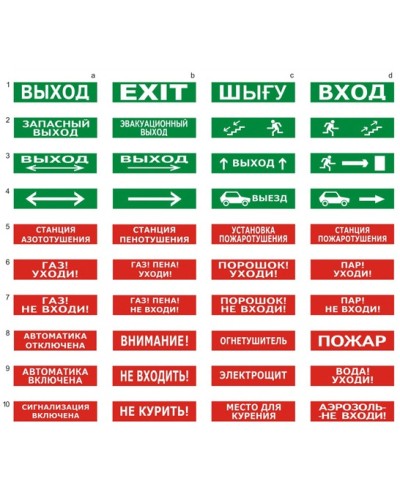 Табло ВИСТЛ Молния-24 СН Человек вправо стрелка вниз в дверь в Чебоксарах Оповещатели Pintop.ru