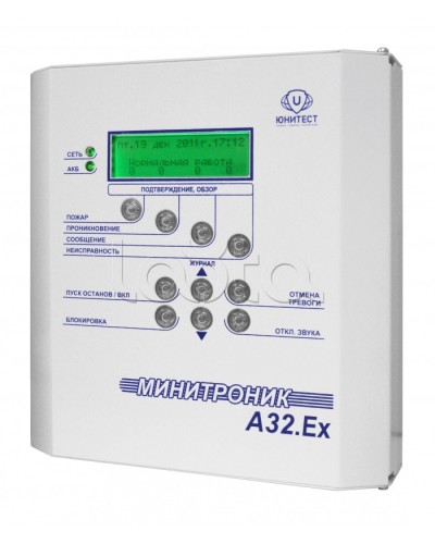 Прибор адресно-аналоговый приемно-контрольный охранно-пожарный и управления взрывозащищенный Юнитест Минитроник А32.Ех в Чебоксарах Системы охраны взрывоопасных объектов Pintop.ru