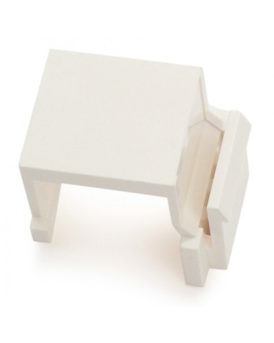 Вставка-заглушка формата Keystone Jack, белая Hyperline (KJ1-BL-WH) в Чебоксарах Патч-корды и пигтейлы Pintop.ru