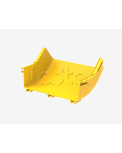 Вертикальный угол 45° внутренний (вверх) для оптического лотка 360мм Hyperline (FBTR-360-IRS45) в Чебоксарах Аксессуары для лотков Pintop.ru