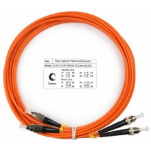 Шнур оптический duplex FC-ST 62,5/125 mm 3м LSZH Cabeus FOP-62-FC-ST-3m