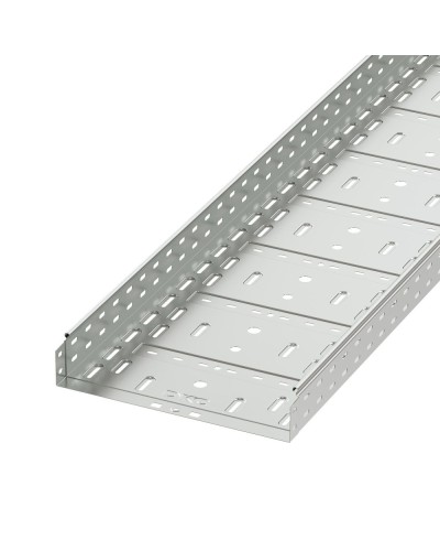 Лоток перфорированный 400х80 L 2000, горячеоцинкованный DKC 35316HDZ в Чебоксарах Кабельные лотки Pintop.ru