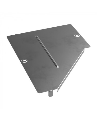 Крышка переходника левого Стандарт INOX (AISI 304) 400х200 Промрукав (PR16.4303) в Чебоксарах Аксессуары для лотков Pintop.ru