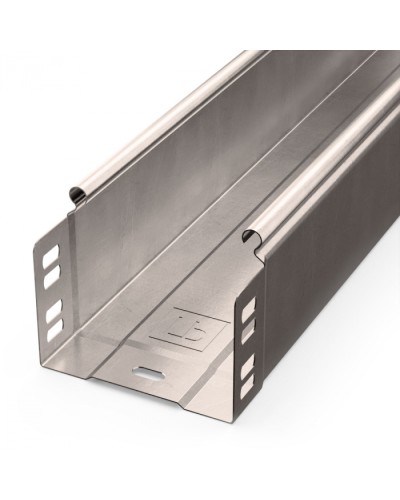 Лоток неперфорированный Стандарт INOX (AISI 409) 100х80х3000 (0,7 мм) (6 м/уп) Промрукав (PR16.2390) в Чебоксарах Кабельные лотки Pintop.ru