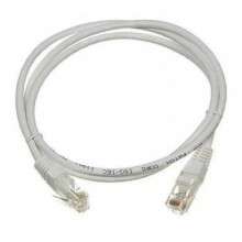 Патч-корд RJ45 - RJ45, 4 пары, UTP, категория 6, 5 м, серый TWT TWT-45-45-5.0/6-GY