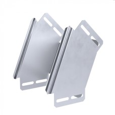 Угол вертикальный внешний 45 градусов Стандарт INOX (AISI 316) 150х100 Промрукав (PR16.2933)