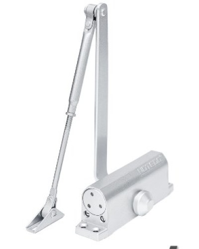 Доводчик NOTEDO DC-090-НО EN4 с ФОП (серебро) в Чебоксарах Доводчики Pintop.ru