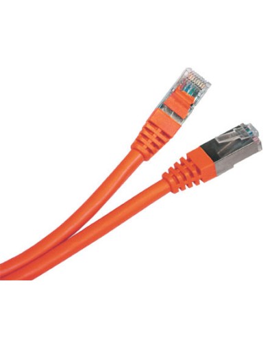 Патч-корд экранированный Hyperline PC-LPM-STP-RJ45-RJ45-C6-0.5M-LSZH-OR в Чебоксарах Патчкорды (медные) Pintop.ru