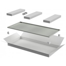 ITK LINEA N Дверь металлическая 800мм шкафа 24U сер. (LN35-24U8X-DM)