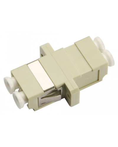 Соединитель проходной LC-LC duplex, MM(для многомодового кабеля) Cabeus DLC-DLC-MM в Чебоксарах Проходные адаптеры и розетки оптические Pintop.ru