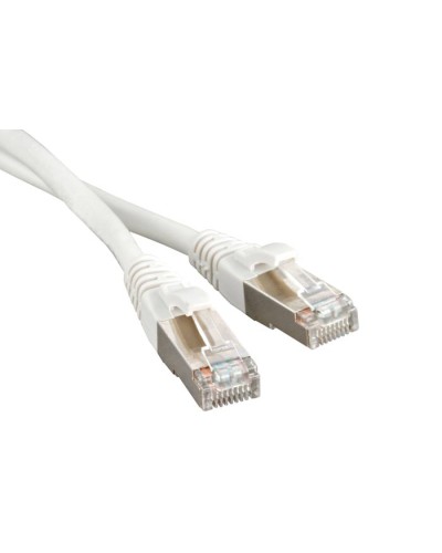 Патч-корд экранированный Hyperline PC-LPM-STP-RJ45-RJ45-C5e-2M-LSZH-WH в Чебоксарах Патчкорды (медные) Pintop.ru