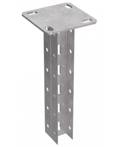 Стойка двойная потолочная для средних нагрузок 35х30х800 пятка 120х120 Промрукав (PR08.2894) в Чебоксарах Аксессуары для лотков Pintop.ru